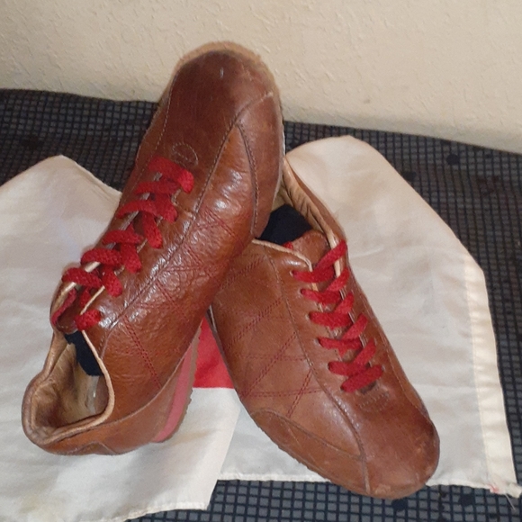 Leather tan brown runmers size 6 - Picture 1 of 7